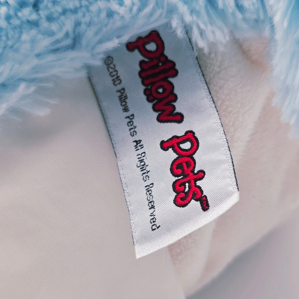 Original Pillow Pets Dolphin Blue Squeaky Plush Stuffed Animal Pillow 2010